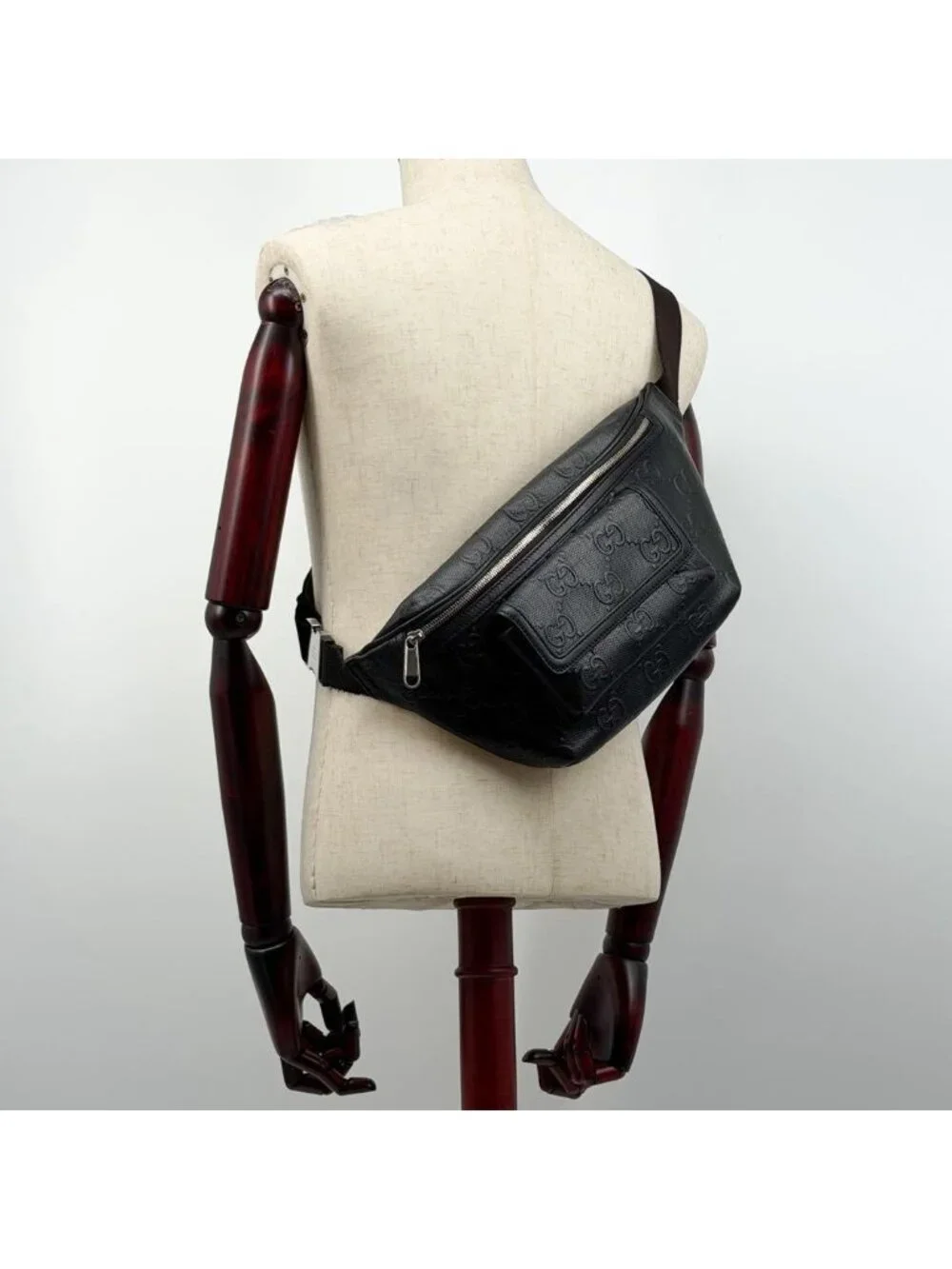 Gucci Jumbo GG Waist Bag Shoulder Embossed
